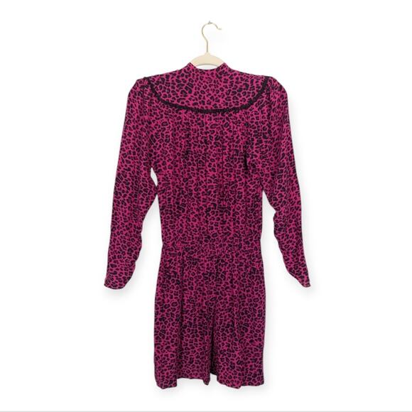 Zadig & Voltaire Pink Leopard Print Reveal Dress - Picture 2 of 8
